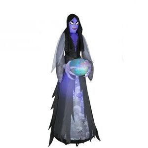 Way To Celebrate New Halloween Mystical Ghoul Yard Inflatable, 10.5'